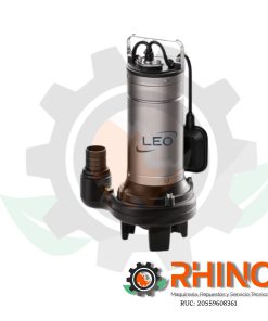 BOMBA SUMERGIBLE P/AGUA RESIDUAL 220V 1HP 2" LEO LSWM100A