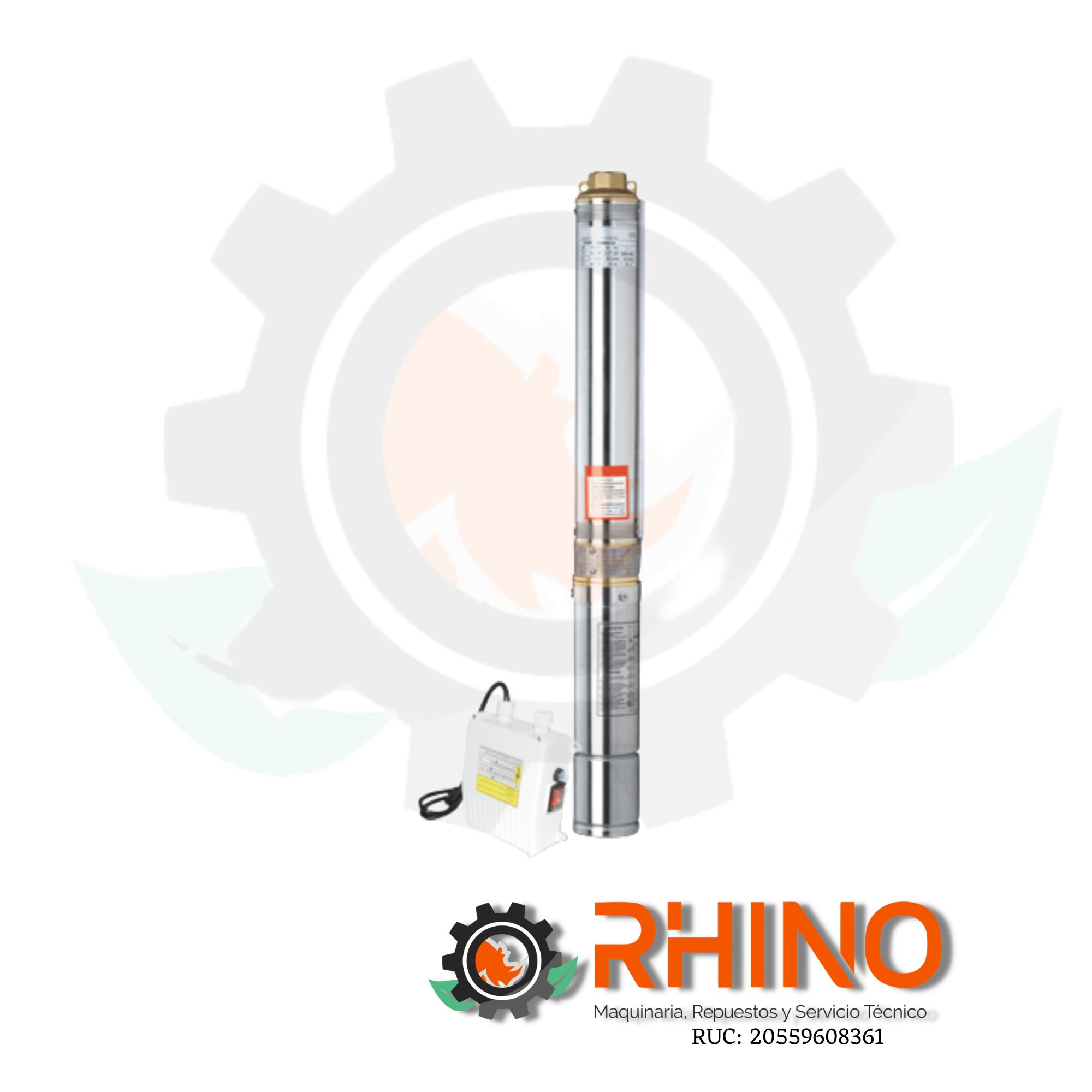 BOMBA SUMERGIBLE T/LAP 380V TRIFASICA 3HP 2" LEO 4XRm11/7-2.2