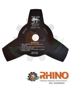 CUCHILLA DE CORTE 3 PUNTAS HONDA 72511VK9L01 DE DESBRONZADORAS HONDA UMK435T y UMK450T